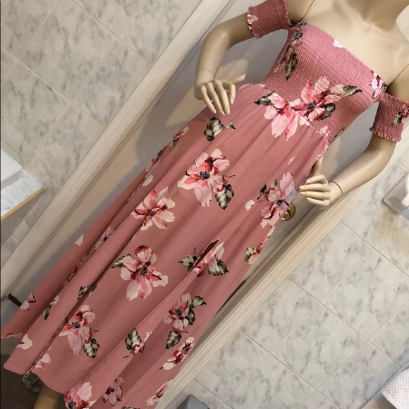 LAST 2! MAUVE FLORAL MAXI - Picture 3 of 8